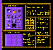 
Robin Hood: Prince of Thieves | NES | gameplay screenshot | Data by MobyGames.com
