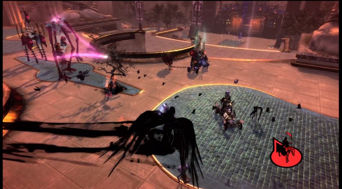 
Brütal Legend | Xbox 360 | gameplay screenshot | Region: North America | source-country= | Data by MobyGames.com