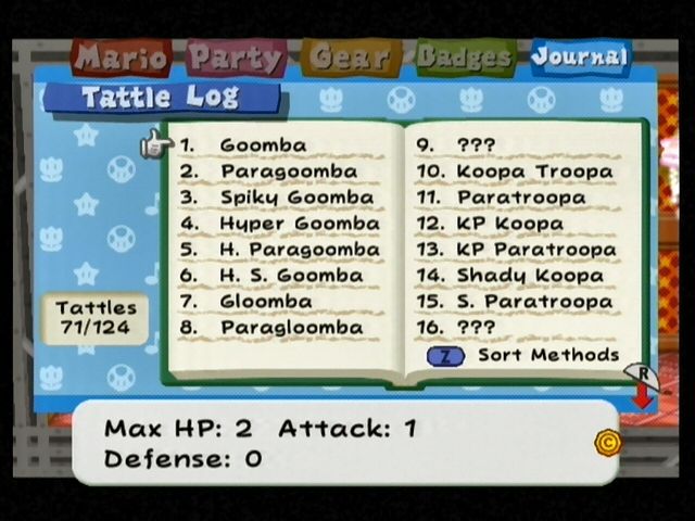 
Paper Mario: The Thousand-Year Door | GameCube | gameplay screenshot | Data by MobyGames.com