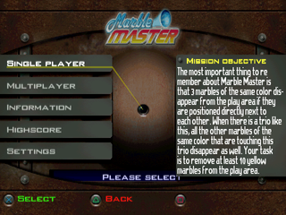 
Marble Master | PlayStation | gameplay screenshot | Data by MobyGames.com