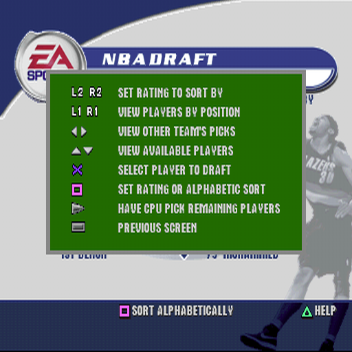 NBA Live 2002 | PlayStation | gameplay screenshot | Region: North America | source-country= | Data by MobyGames.com