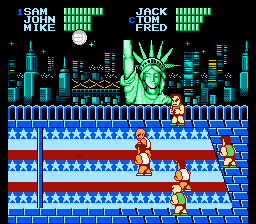 
Super Dodge Ball | NES | gameplay screenshot | Data by MobyGames.com