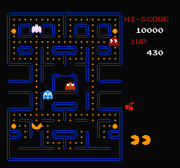 Pac-Man | NES | gameplay screenshot | Data by MobyGames.com
