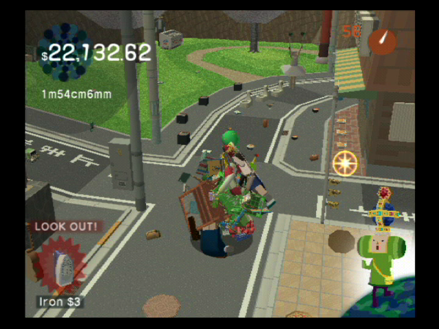 We ♥ Katamari | PlayStation 2 | gameplay screenshot | Region: North America | source-country= | Data by MobyGames.com