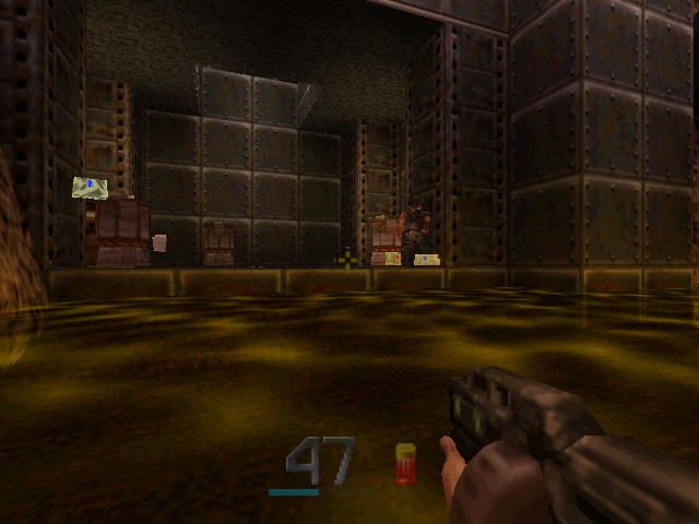 
Quake II | Nintendo 64 | gameplay screenshot | Data by MobyGames.com