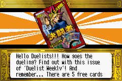 
Yu-Gi-Oh!: Worldwide Edition - Stairway to the Destined Duel | Game Boy Advance | gameplay screenshot | Region: North America | source-country= | Data by MobyGames.com