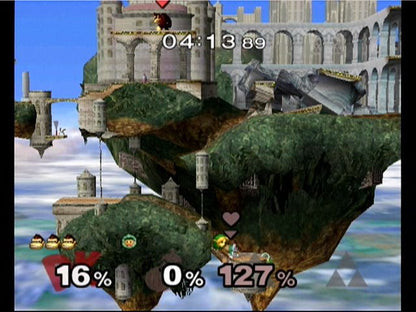 
Super Smash Bros.: Melee | GameCube | gameplay screenshot | Region: North America | source-country= | Data by MobyGames.com