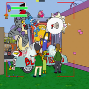 The Simpsons Game | PlayStation 2 | gameplay screenshot | region=North America | source-country= | zypher-v2 | moby-89878048d768 | Data by MobyGames.com