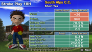Hot Shots Golf: Open Tee | PSP | gameplay screenshot | region=North America | source-country= | zypher-v2 | moby-4a89bdc05292 | Data by MobyGames.com