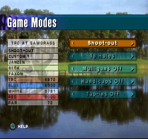 PGA Tour 98 | PlayStation | gameplay screenshot | region=North America | source-country= | zypher-v2 | moby-6ddd58dee49d | Data by MobyGames.com