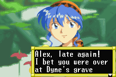 Lunar: Legend | Game Boy Advance | gameplay screenshot | region=North America | source-country= | zypher-v2 | moby-596ce8fc89ee | Data by MobyGames.com