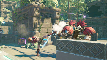
Jumanji: The Video Game | Xbox One | gameplay screenshot | Melee combat against enemies among jungle ruins