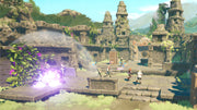 
Jumanji: The Video Game | Xbox One | gameplay screenshot | Team combat across an open jungle temple courtyard