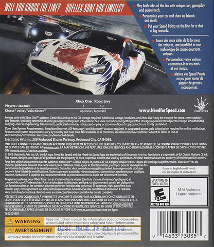 
Need for Speed: Rivals | Xbox One | back cover 1 | Region: North America | Source: LaunchBox