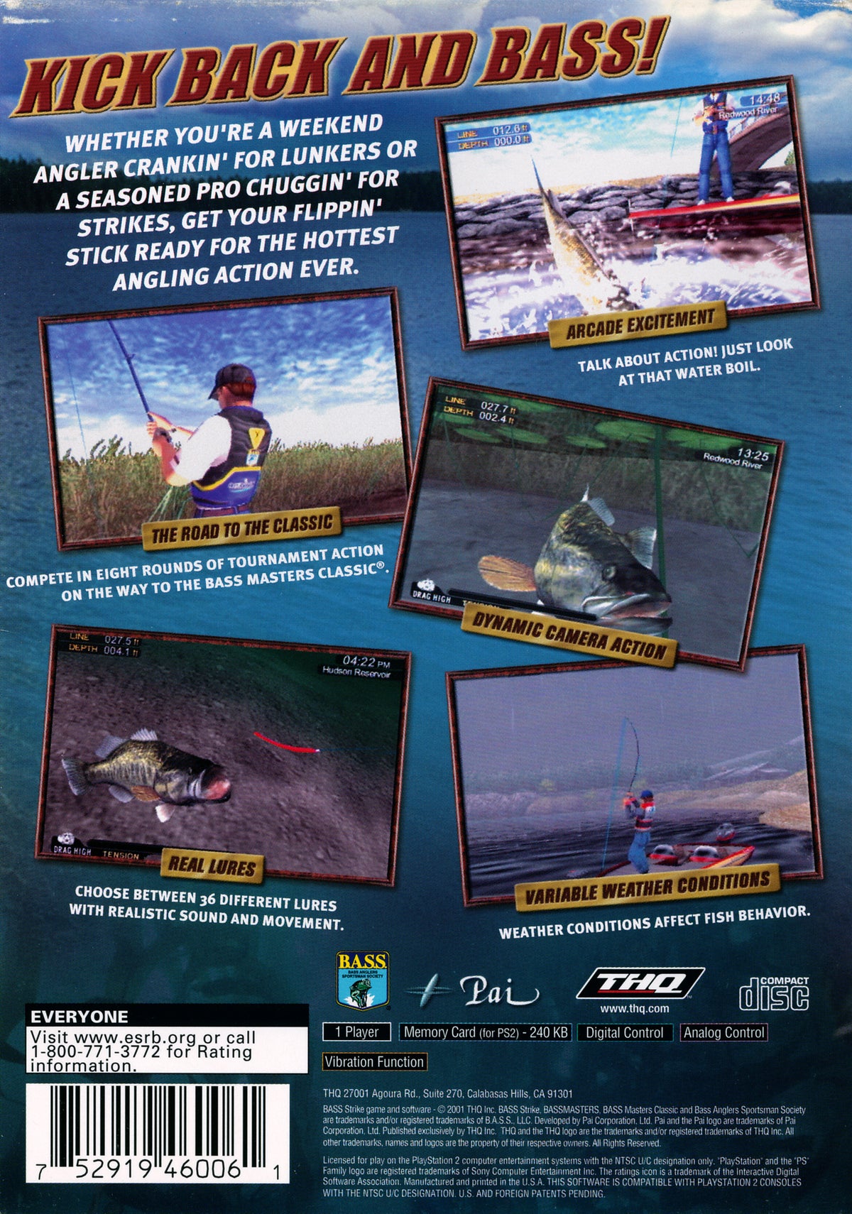 BASS Strike | PlayStation 2 | back cover 1