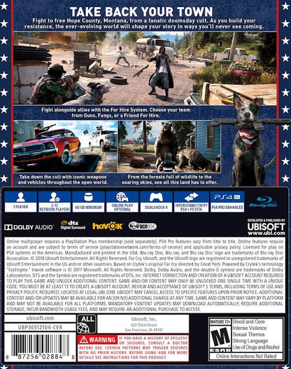 
Far Cry 5 | PlayStation 4 | back cover 1