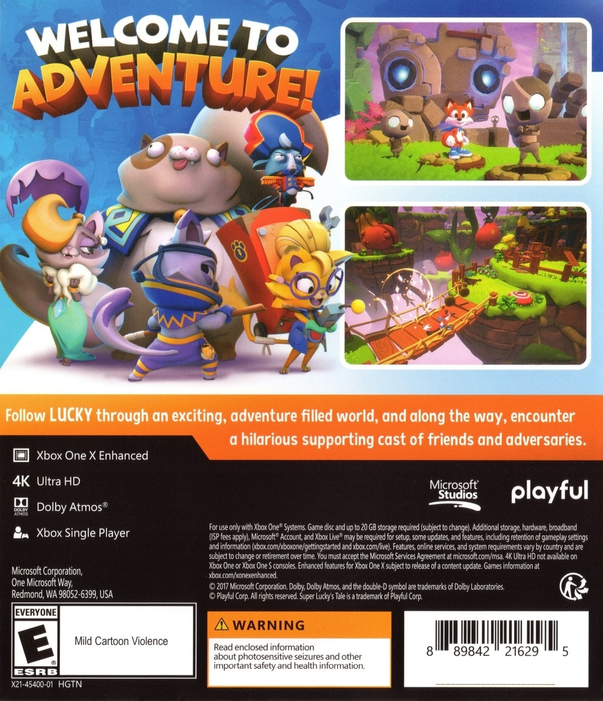 
Super Lucky's Tale | Xbox One | back cover 1