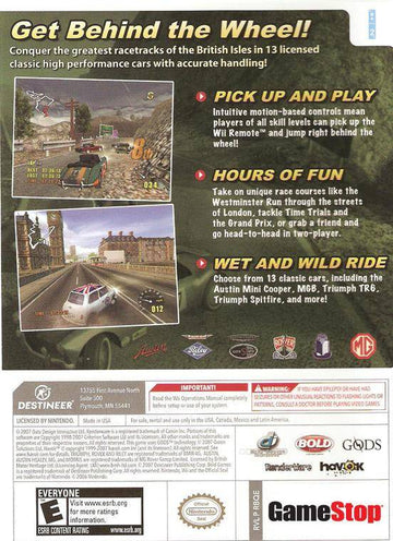 
Classic British Motor Racing | Wii | back cover 1