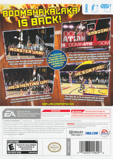 
NBA Jam | Wii | back cover 1