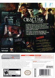 
Obscure: The Aftermath | Wii | back cover 1
