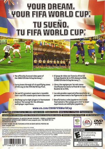 
FIFA World Cup: Germany 2006 | PlayStation 2 | back cover 1 | Region: North America | Source: LaunchBox