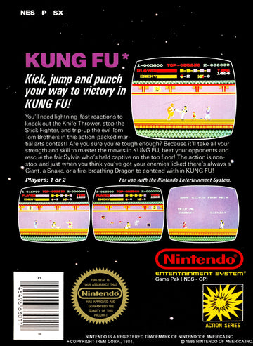 
Kung Fu | NES | back cover 1