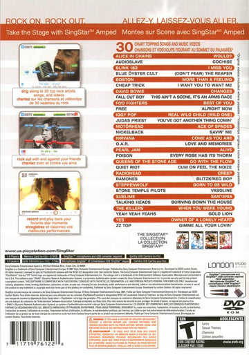 
SingStar: Amped | PlayStation 2 | back cover 1 | Region: North America | Source: LaunchBox