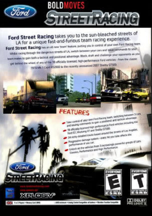 
Ford Bold Moves Street Racing | Xbox | back cover 1 | Region: North America | Source: LaunchBox