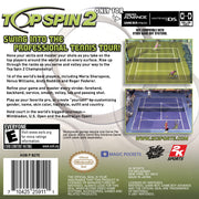 
Top Spin 2 | Nintendo DS | back cover 1