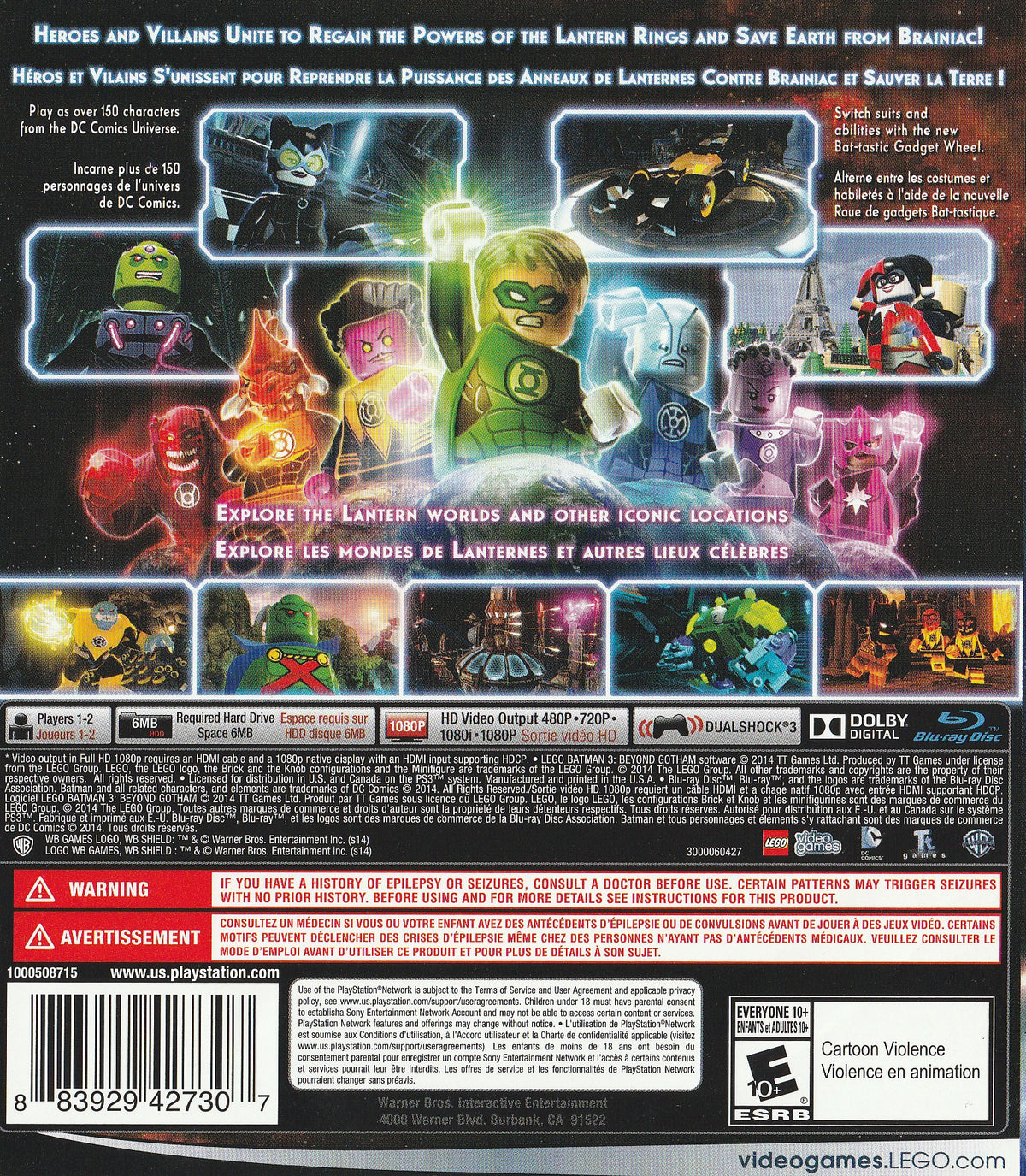 
LEGO Batman 3: Beyond Gotham | PlayStation 3 | back cover 1