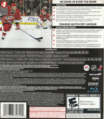 
NHL 08 | PlayStation 3 | back cover 1