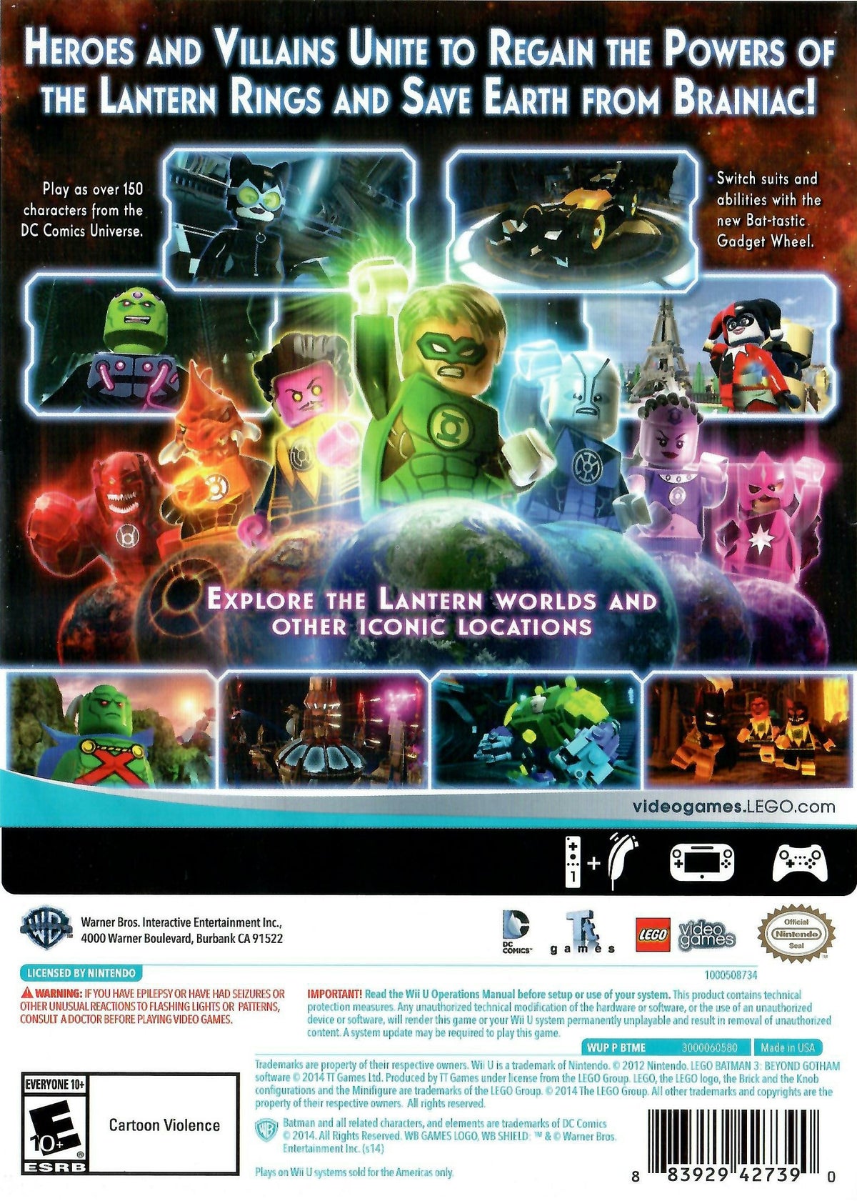 LEGO Batman 3: Beyond Gotham | Wii U | back cover 1