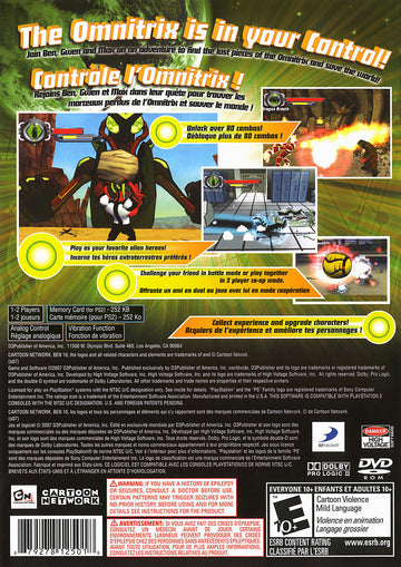 
Ben 10: Protector of Earth | PlayStation 2 | back cover 1