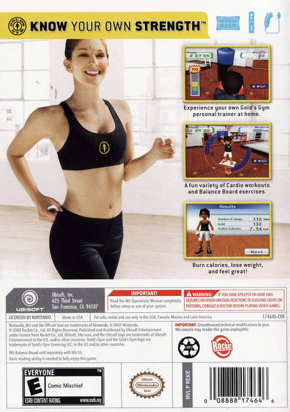
Gold's Gym Cardio Workout | Wii | back cover 1