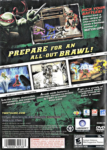 
Teenage Mutant Ninja Turtles: Smash-Up | PlayStation 2 | back cover 1