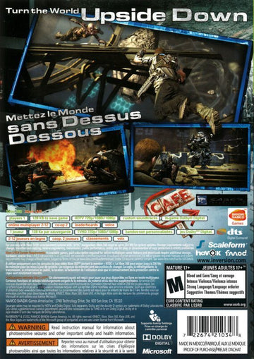 
Inversion | Xbox 360 | back cover 1