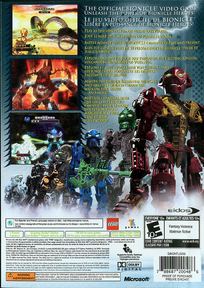 
Bionicle Heroes | Xbox 360 | back cover 1