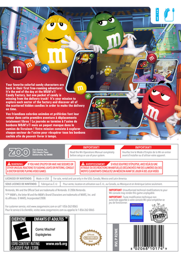 
M&M's Adventure | Wii | back cover 1