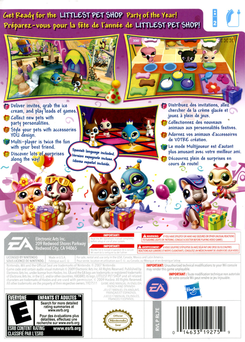 
Littlest Pet Shop: Friends | Wii | back cover 1