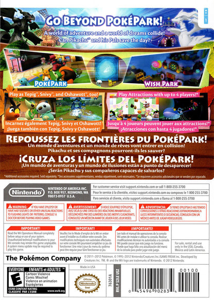 
PokéPark 2: Wonders Beyond | Wii | back cover 1