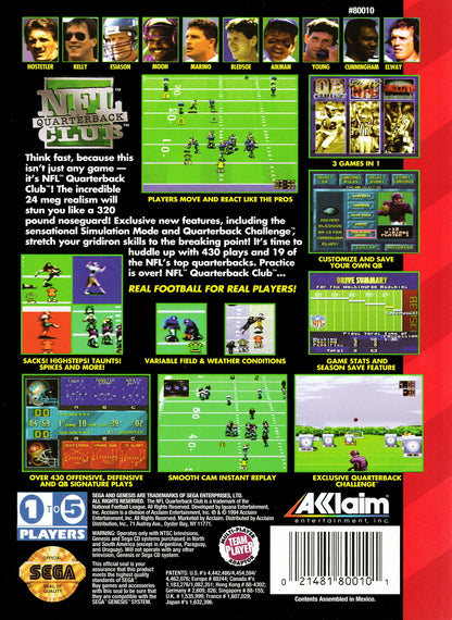 
NFL Quarterback Club | Genesis | back cover 1