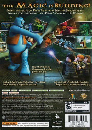
LEGO Harry Potter: Years 1-4 | Xbox 360 | back cover 1
