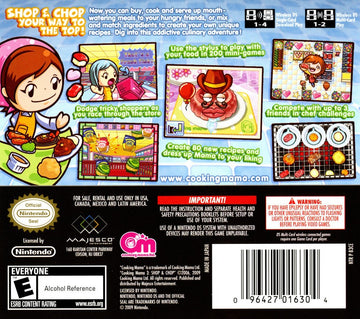 
Cooking Mama 3: Shop & Chop | Nintendo DS | back cover 1