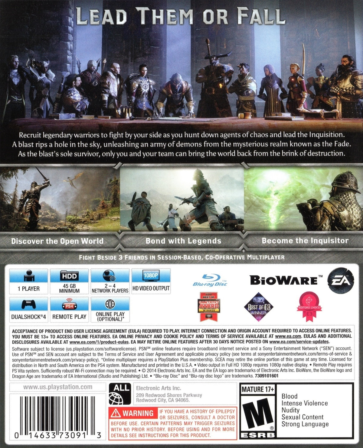 
Dragon Age: Inquisition | PlayStation 4 | back cover 1