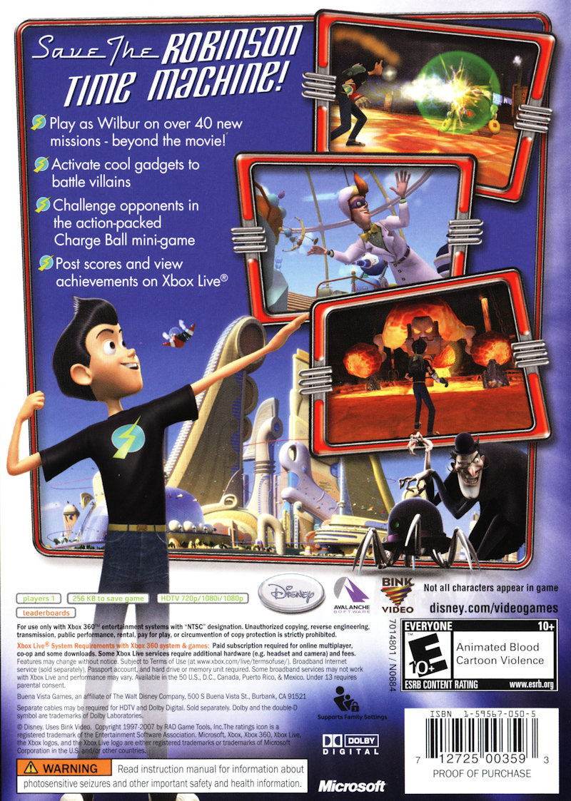 
Meet the Robinsons | Xbox 360 | back cover 1