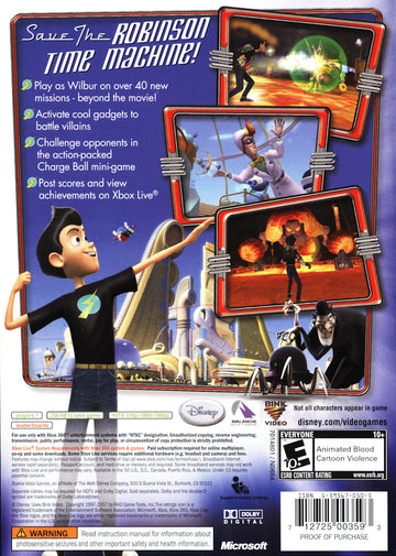 
Meet the Robinsons | Xbox 360 | back cover 1