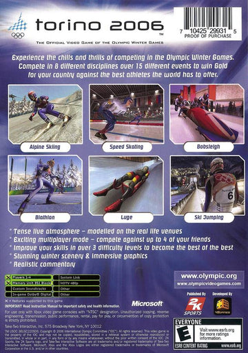 
Torino 2006 | Xbox | back cover 1