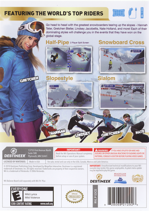 
Triple Crown Championship Snowboarding | Wii | back cover 1