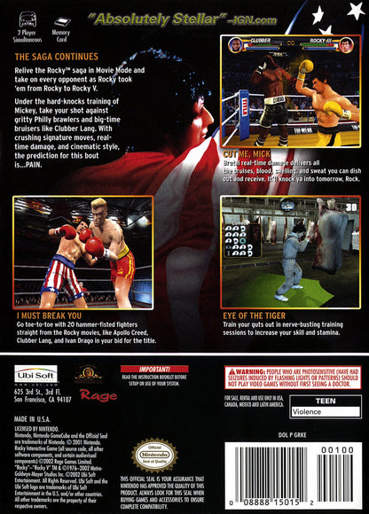 
Rocky | GameCube | back cover 1