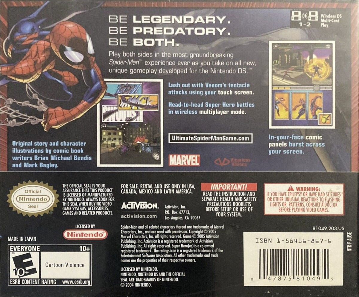 
Ultimate Spider-Man | Game Boy Advance | back cover 1